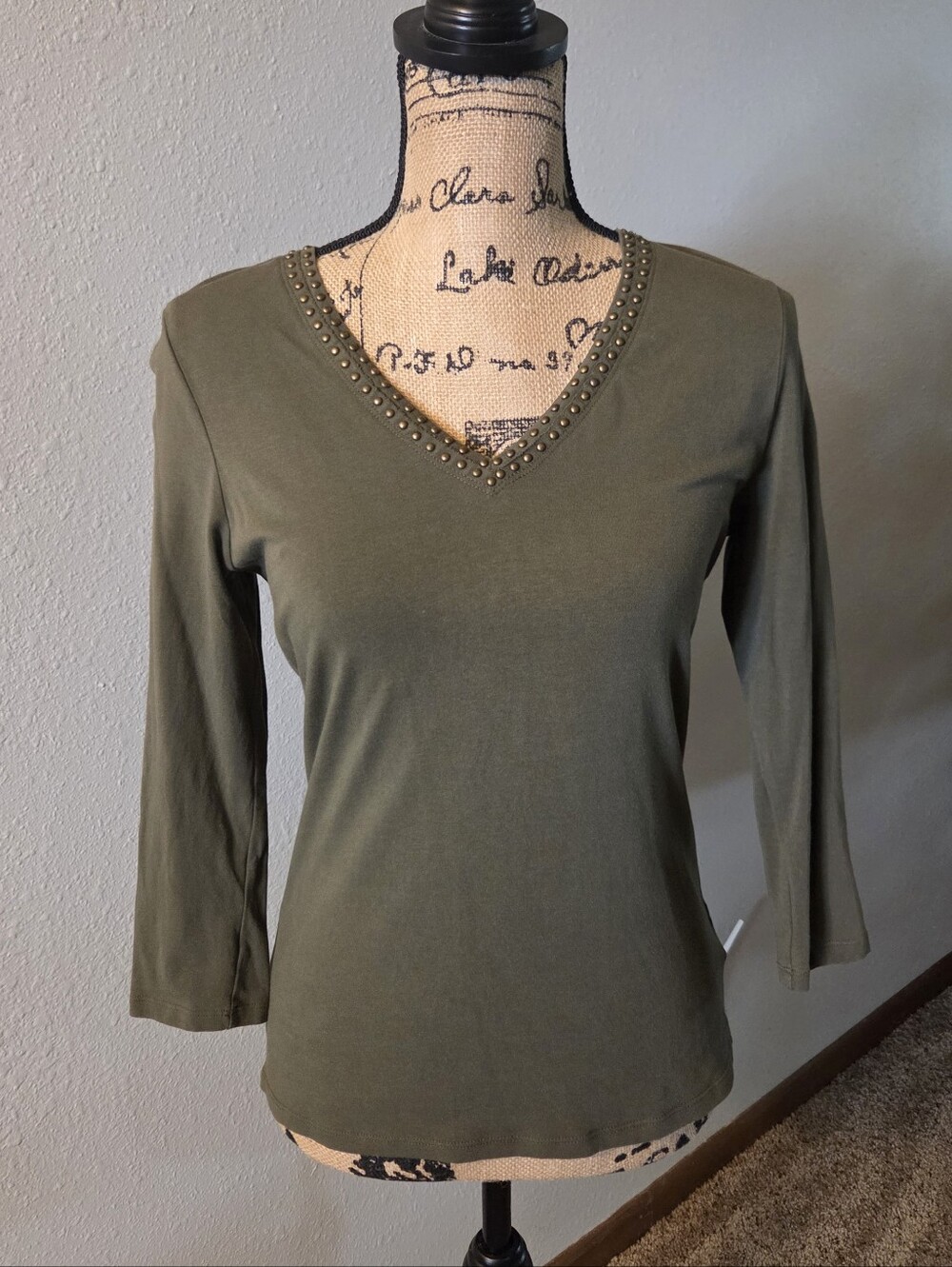 Olive Green Top
